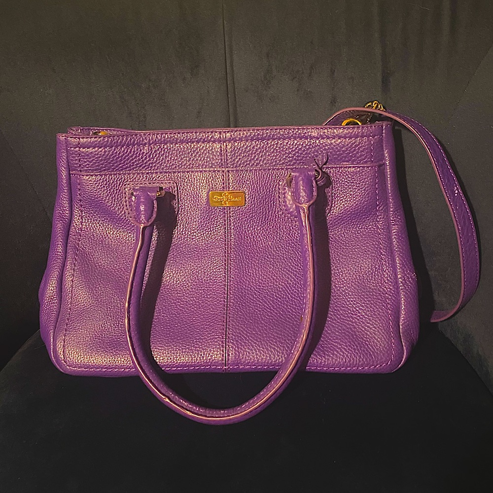 COLE HAAN Purple Leather Bag